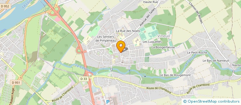 localisation de l'entreprise GIDEC DU BAS COSSON à VINEUIL