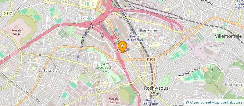 localisation de l'entreprise GIDEF à ROSNY-SOUS-BOIS