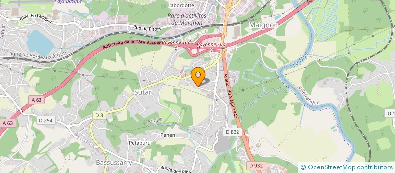 localisation de l'entreprise GIDOAL à BIARRITZ
