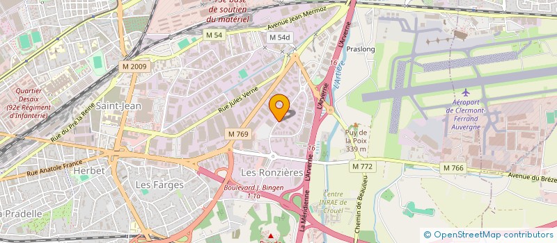 localisation de l'entreprise GIDON  CLERMONT-FERRAND