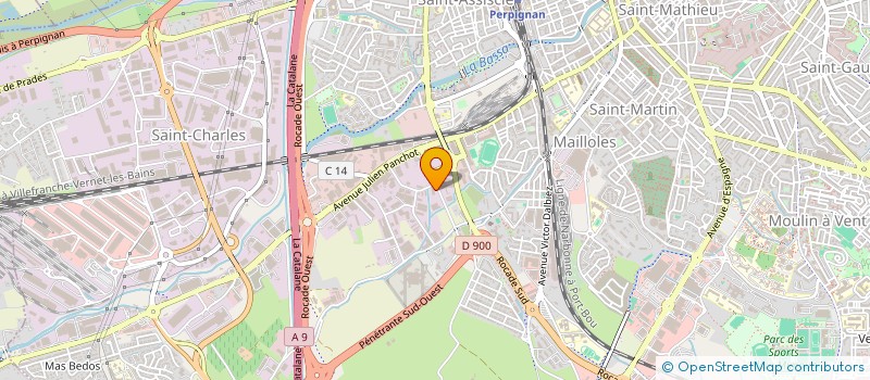 localisation de l'entreprise GIDRIC  PERPIGNAN