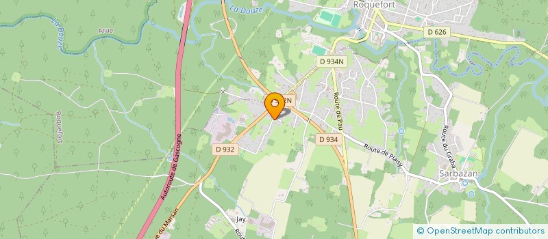 localisation de l'entreprise GIDW  SARBAZAN