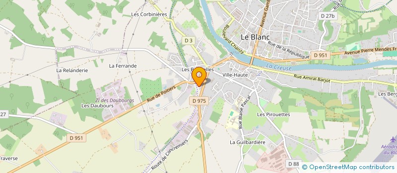 localisation de l'entreprise GIE à LE BLANC