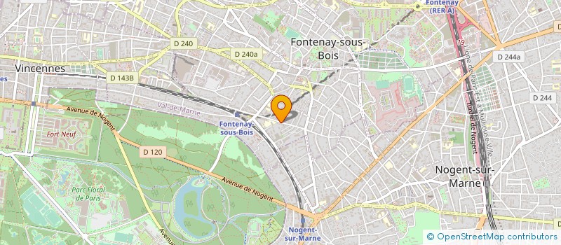 localisation de l'entreprise GIE ADMINISTRATIF JEGARD CREATIS à FONTENAY-SOUS-BOIS