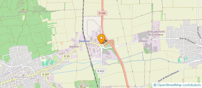 localisation de l'entreprise GIE AGORA  ROSHEIM