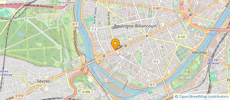 localisation de l'entreprise GIE AIR TAXI  BOULOGNE-BILLANCOURT