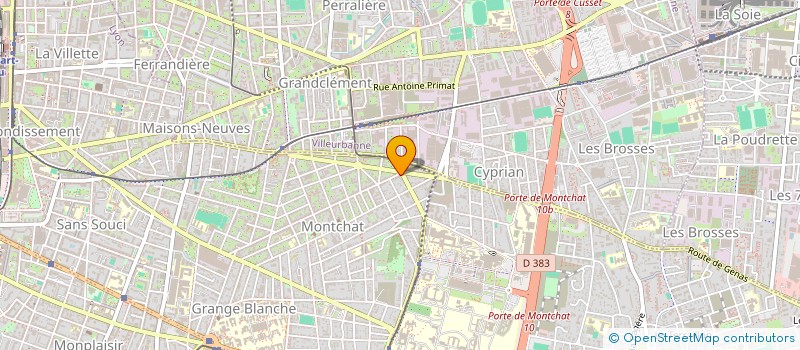 localisation de l'entreprise GIE AMBULANCES LYON METROPOLE  LYON