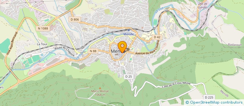 localisation de l'entreprise GIE AMELIOR PRODUCTION LAITIERE LOZERE  MENDE