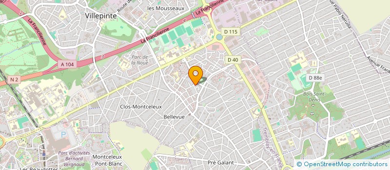 localisation de l'entreprise GIE ANA TAXI à VILLEPINTE