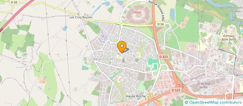 localisation de l'entreprise GIE APOTHICORUM  BEAUCOUZE