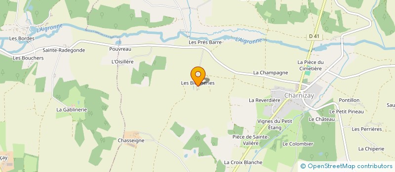 localisation de l'entreprise GIE AQUACOLE DU SUD LOCHOIS à CHARNIZAY
