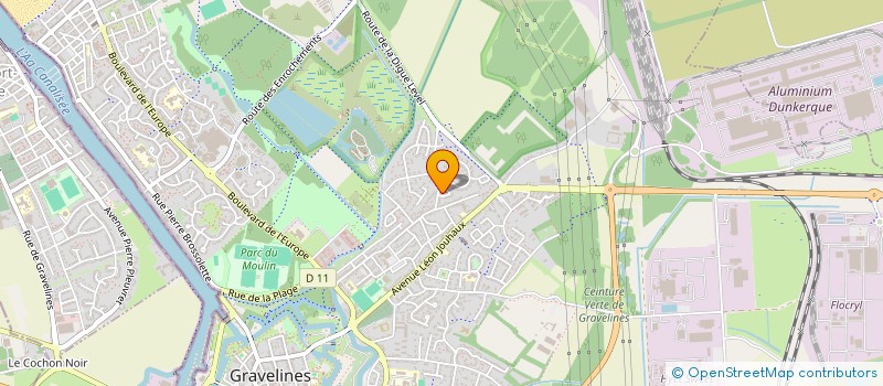 localisation de l'entreprise GIE AQUAGEN à GRAVELINES