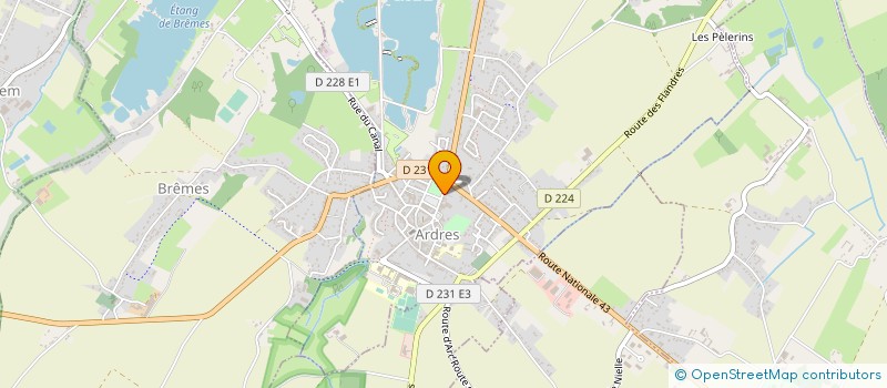 localisation de l'entreprise GIE ARDRES GOURMETS HOTELS à ARDRES