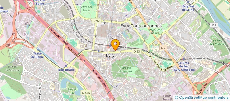 localisation de l'entreprise GIE ATRIUM INTERNATIONAL à EVRY-COURCOURONNES