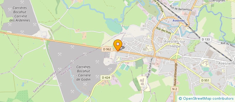localisation de l'entreprise GIE AVESNOIS LAIT à AVESNES-SUR-HELPE
