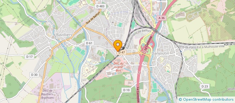 localisation de l'entreprise GIE BELFORT DANJOUTIN à DANJOUTIN
