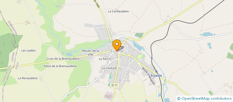 localisation de l'entreprise GIE BERRY TOURAINE à ECUEILLE
