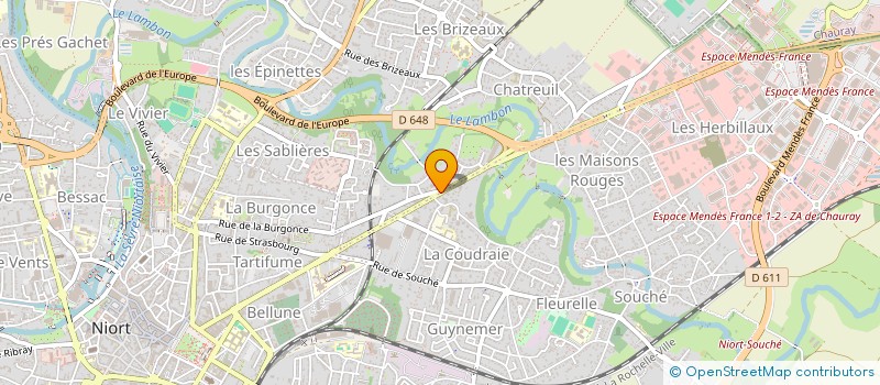 localisation de l'entreprise GIE CABINET DE RADIOLOGIE DE LA BURGONCE à NIORT
