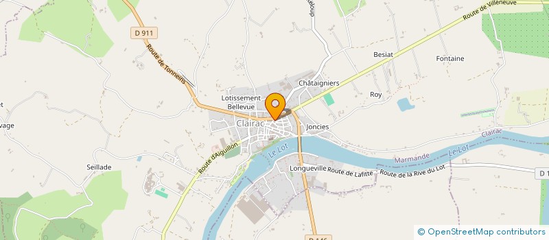 localisation de l'entreprise GIE CABINET INFIRMIERES LUX CLAREAT  CLAIRAC