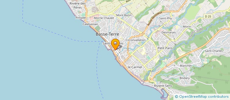 localisation de l'entreprise GIE CABRE ET CIE à BASSE-TERRE