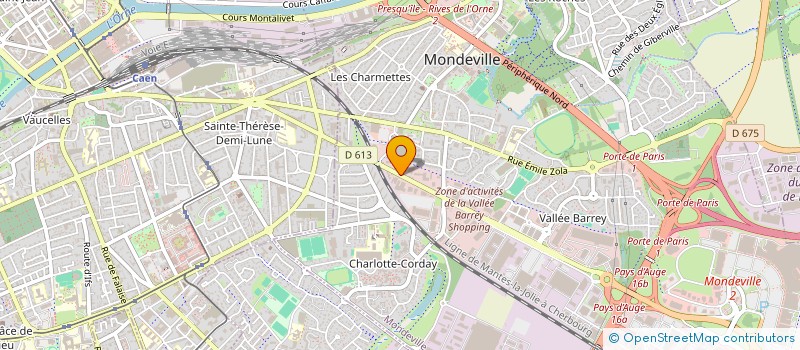 localisation de l'entreprise GIE CAEN MONDEVILLE à MONDEVILLE