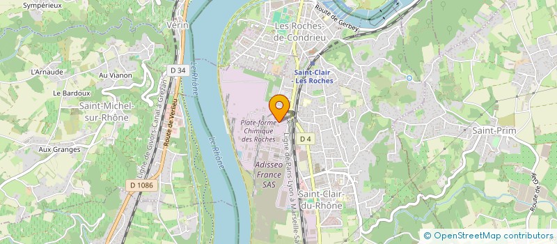 localisation de l'entreprise GIE CASPER  SAINT-CLAIR-DU-RHONE