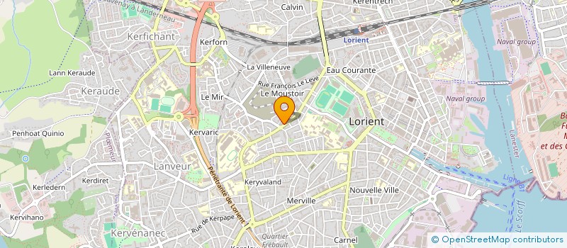 localisation de l'entreprise GIE CENTRE AMBULANCIER PAYS LORIENT  LORIENT