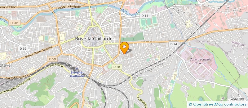 localisation de l'entreprise GIE CENTRE DE DROIT DES AFFAIRES  BRIVE-LA-GAILLARDE