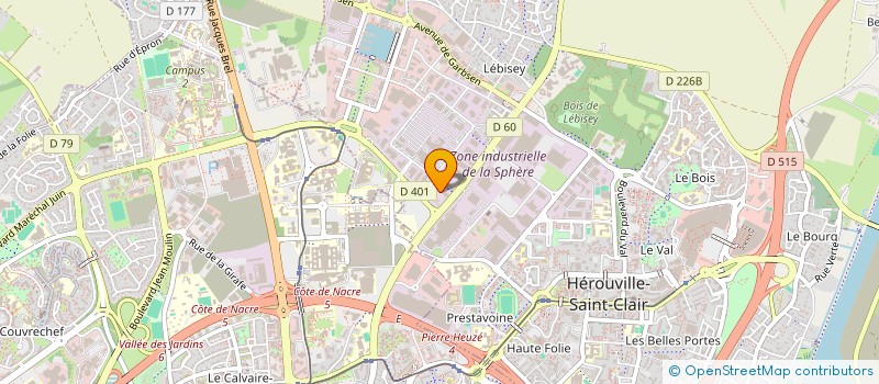 localisation de l'entreprise GIE CENTRE DE REGULATION AMB à HEROUVILLE-SAINT-CLAIR