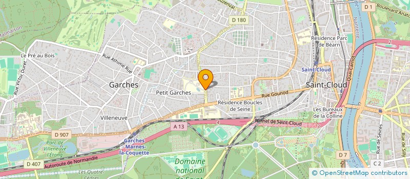 localisation de l'entreprise GIE CENTRE DE RESSOURCES PARTAGEES à GARCHES