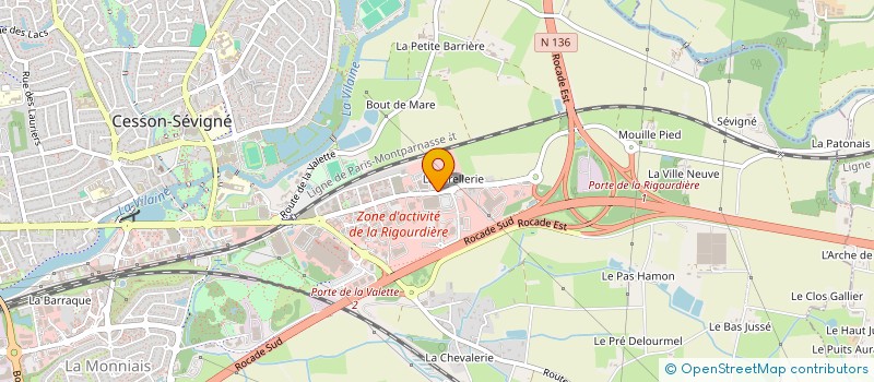 localisation de l'entreprise GIE CESSON SEVIGNE  CESSON-SEVIGNE