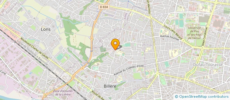 localisation de l'entreprise GIE CGC - AUDIT & GESTION  BILLERE