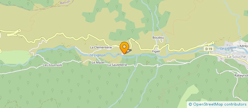 localisation de l'entreprise GIE CHATAIGNES DU LIGNON  LA SOUCHE