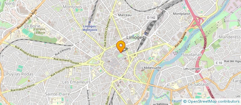 localisation de l'entreprise GIE CLAIR ESPACE à LIMOGES