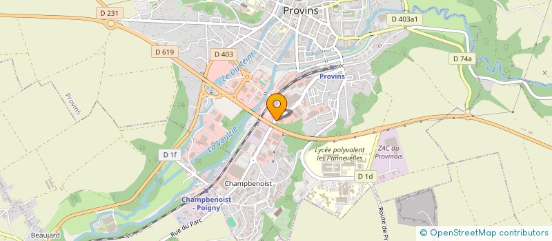 localisation de l'entreprise GIE COLLABORATEURS CIMP  PROVINS