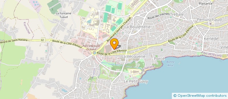 localisation de l'entreprise GIE COMMERCANTS CTRE CIAL GEANT OCENIS à SAINT-NAZAIRE