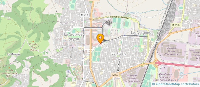 localisation de l'entreprise GIE COMPAGNONS BATISSEURS  CLERMONT-FERRAND