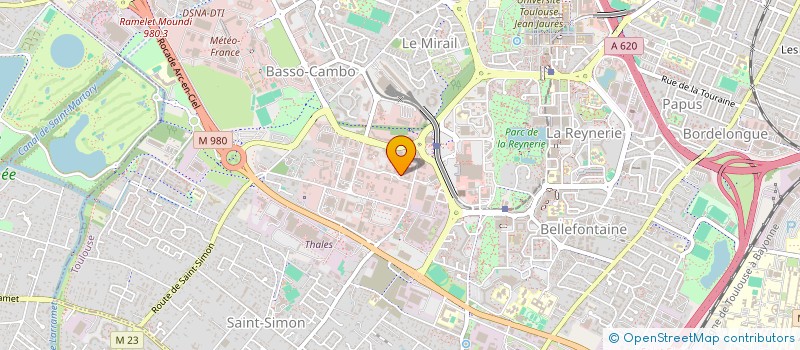 localisation de l'entreprise GIE CONVERGENCE PROFILS  TOULOUSE