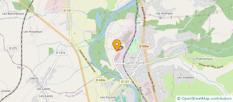 localisation de l'entreprise GIE CRISTALINE  SAINT-YORRE