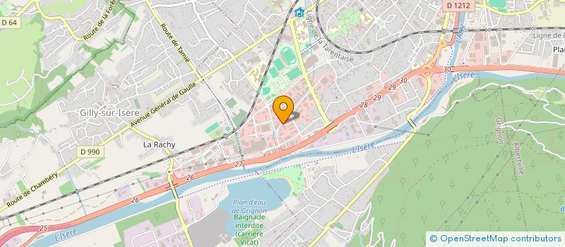 localisation de l'entreprise GIE D'ALBERTVILLE à ALBERTVILLE