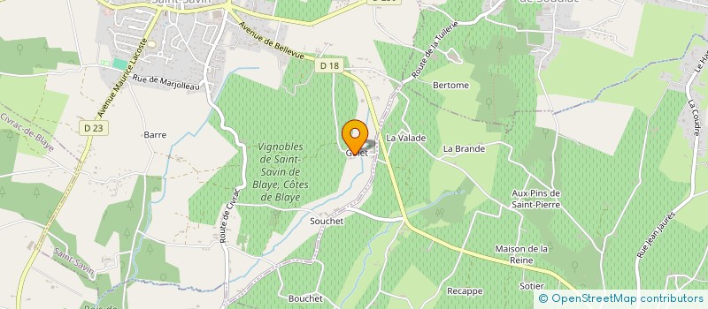 localisation de l'entreprise GIE D ENTR GENERALES BATIMENT ET LOISIRS à SAINT-SAVIN