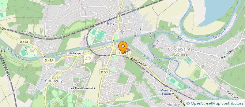 localisation de l'entreprise GIE D'ESBLY à ESBLY