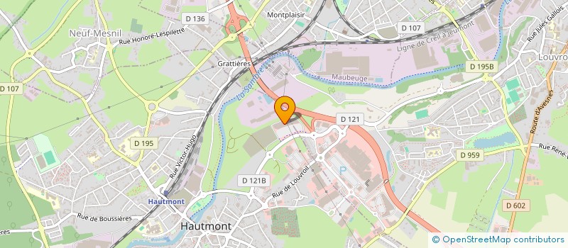 localisation de l'entreprise GIE D'HAUTMONT MAUBEUGE  HAUTMONT