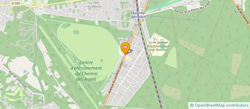 localisation de l'entreprise GIE D'IMAGERIE CANTILIEN  CHANTILLY