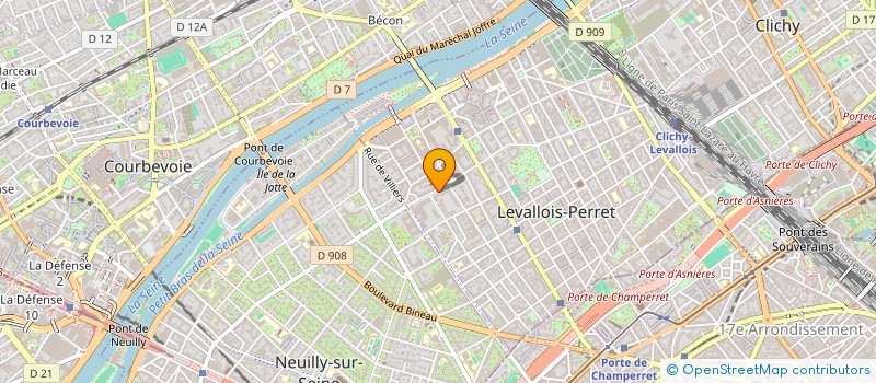 localisation de l'entreprise GIE D'IMAGERIE MEDICALE D'HERBLAY à LEVALLOIS-PERRET