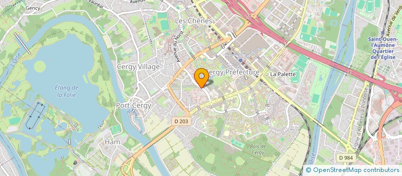 localisation de l'entreprise GIE D'INFOGERANCE PUBLIQUE COMMUNAUTAIRE à CERGY