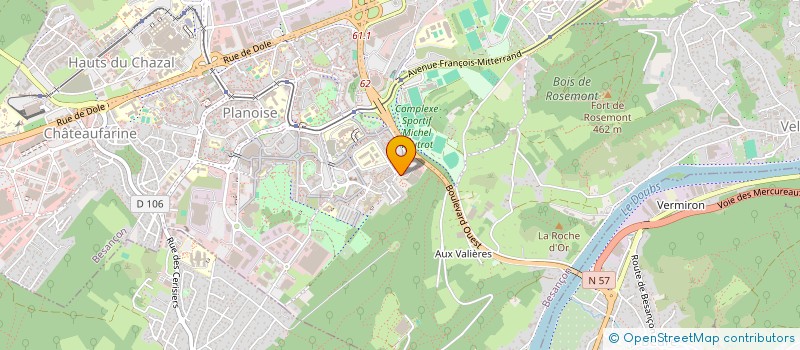 localisation de l'entreprise GIE DE BESANCON à BESANCON