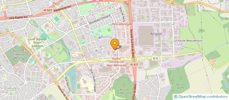 localisation de l'entreprise GIE DE BORNY  METZ