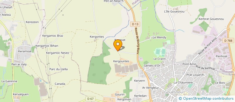 localisation de l'entreprise GIE DE KERGONTES à GOUESNOU