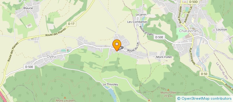 localisation de l'entreprise GIE DE LA BIEVRE  OYEU